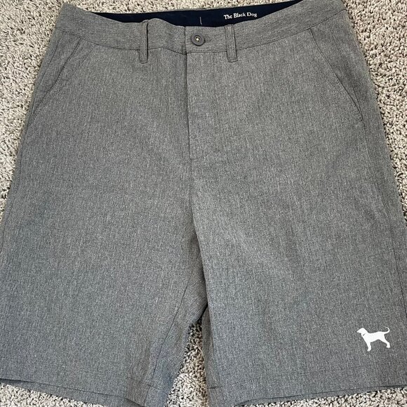 Men's Gray‎ Black Dog Shorts - Picture 1 of 6